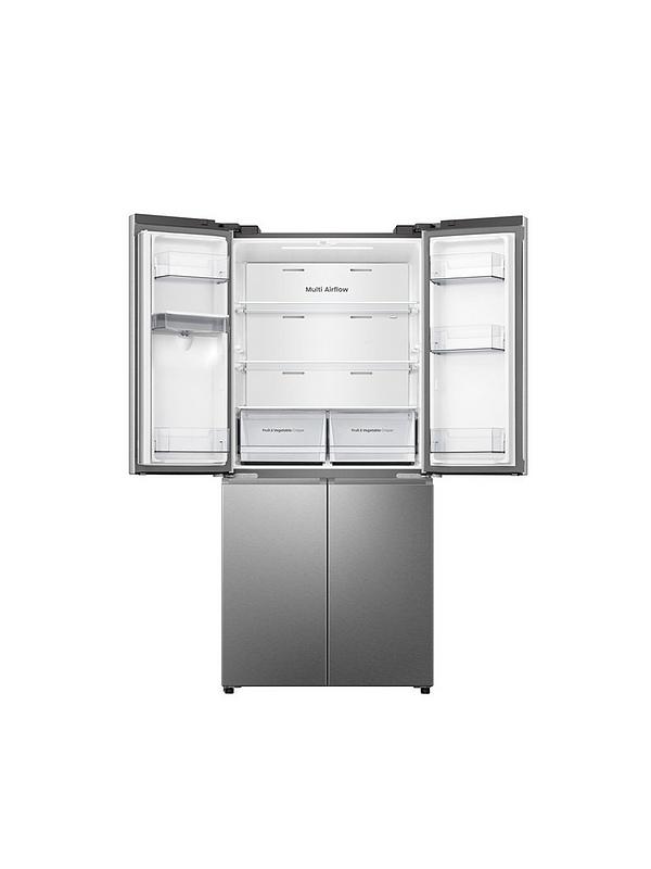 Hisense PureFlat Slim RQ5P470SMIE Total No Frost American Fridge Freezer with My Fresh Choice zone - Stainless Steel - Image 2